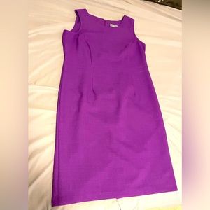 Purple sheath sleeveless dress